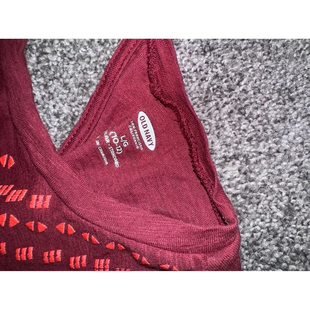 Old Navy Girls Maroon Tank‎ Top